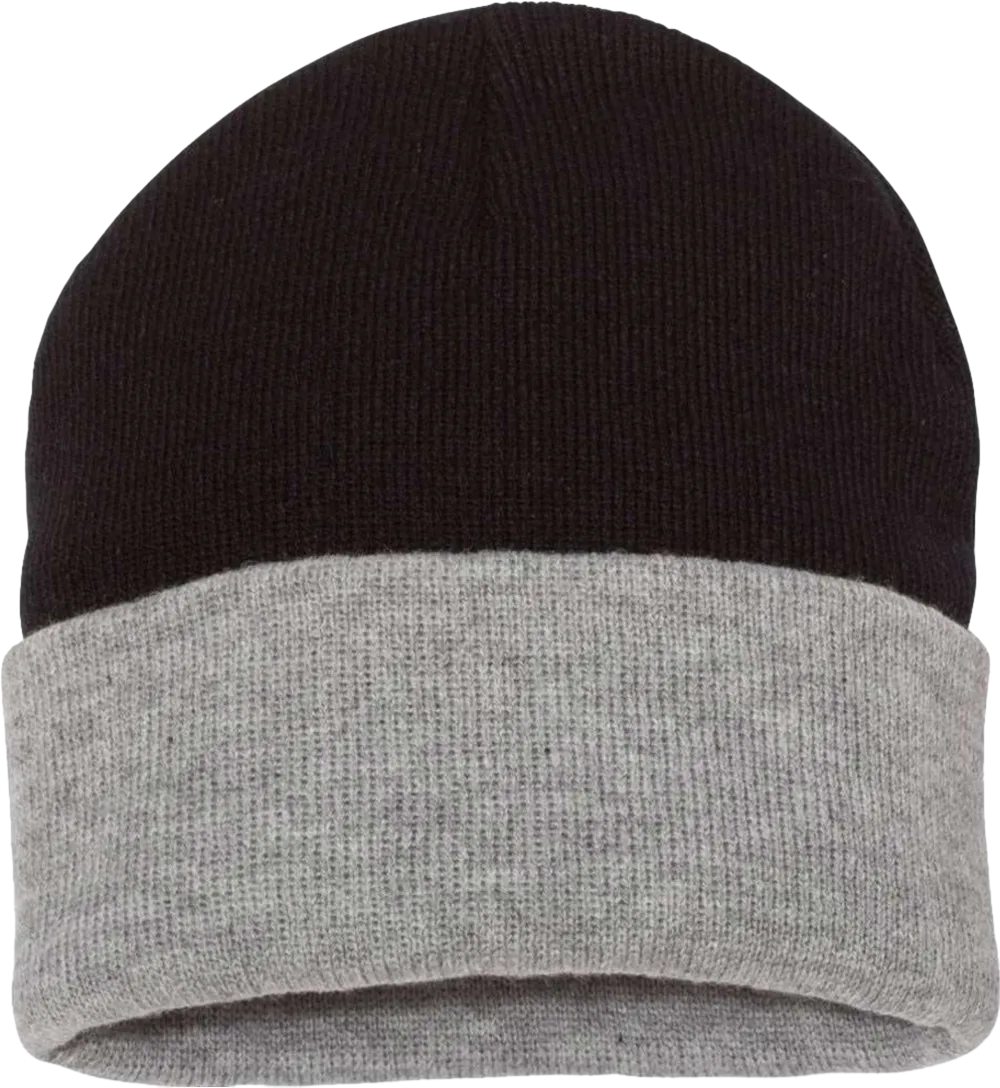 12" Color Blocked Cuffed Beanie