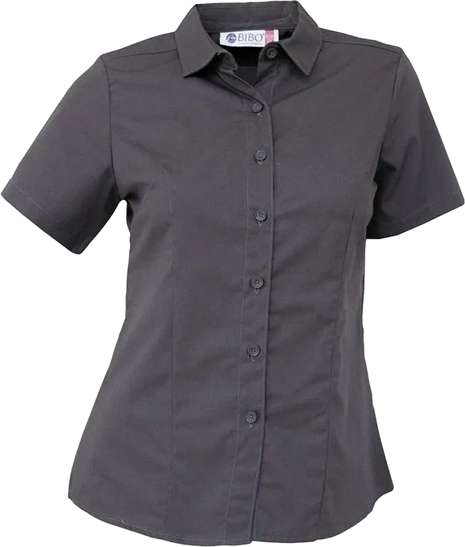 Women's Short Sleeve Trench Coat Blouse