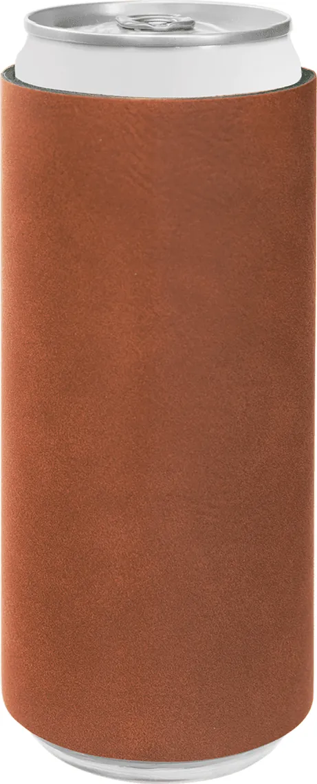 Laserable Leatherette Slim Beverage Holder