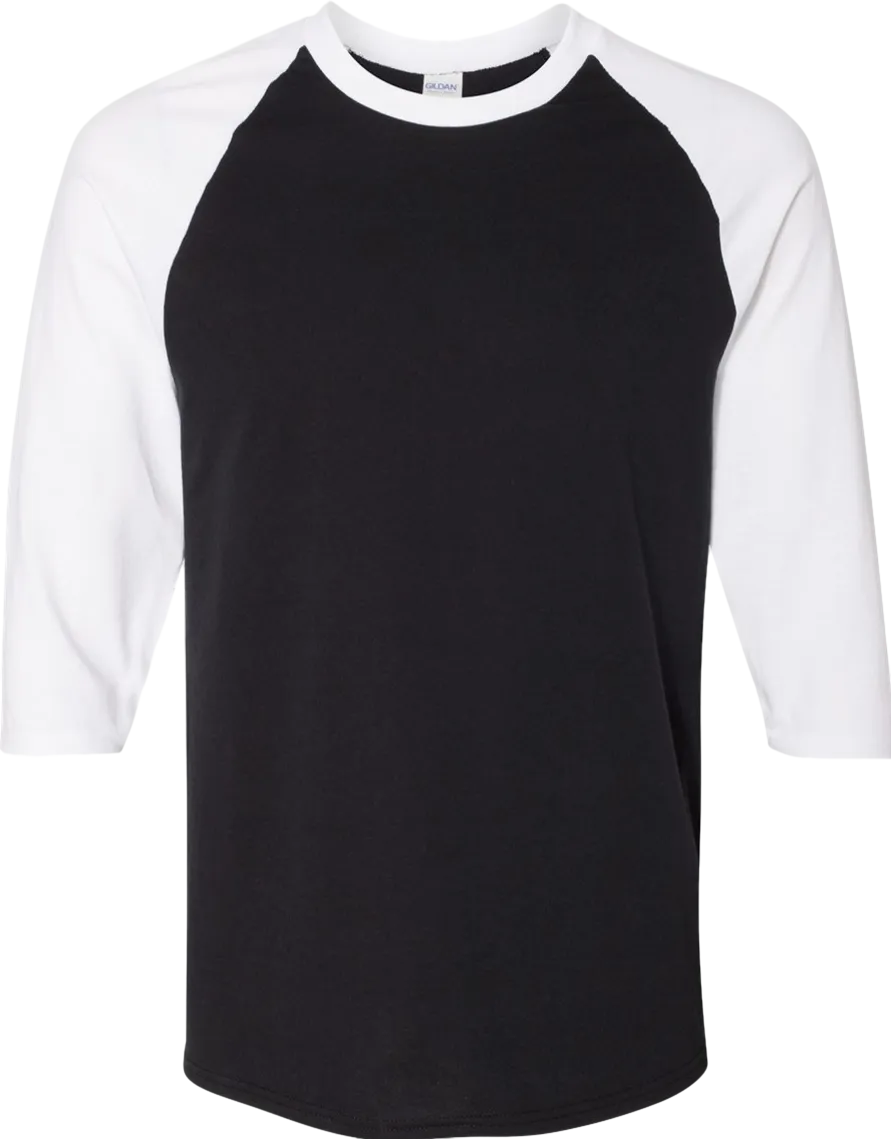 Heavy Cotton Raglan Three-Quarter Sleeve T-Shirt