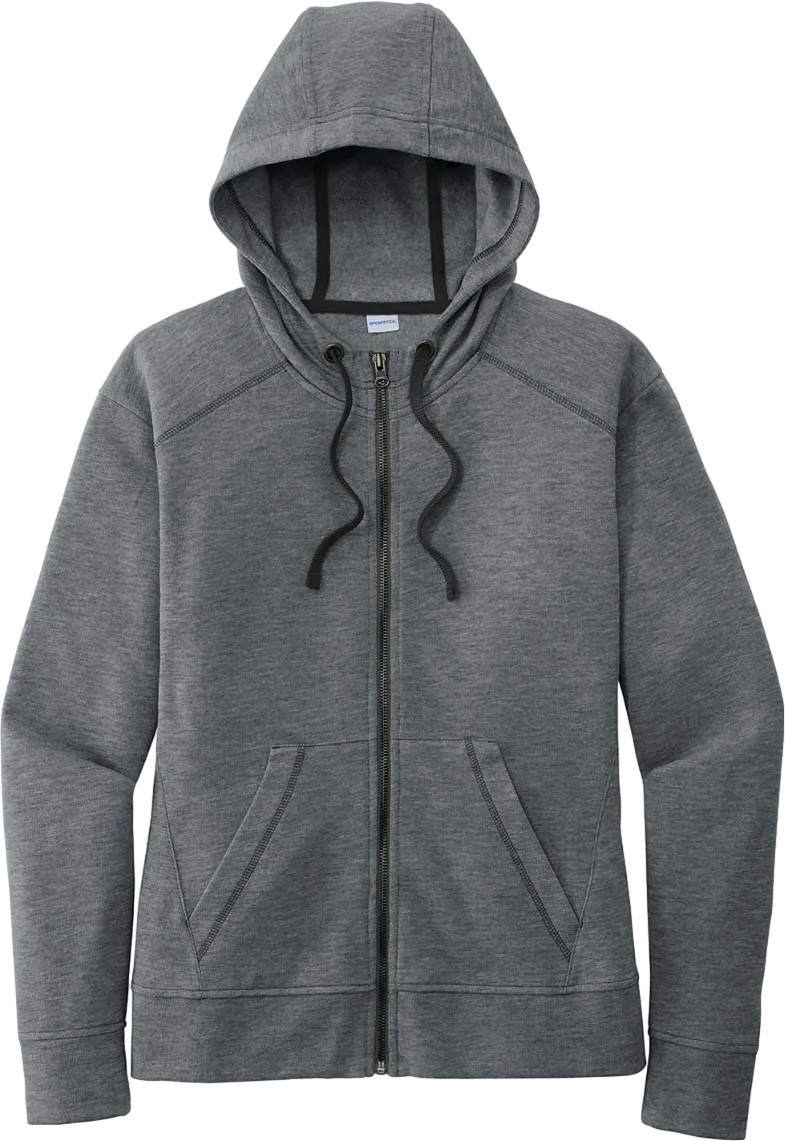 Ladies PosiCharge Tri-Blend Wicking Fleece Full-Zip Hooded Jacket