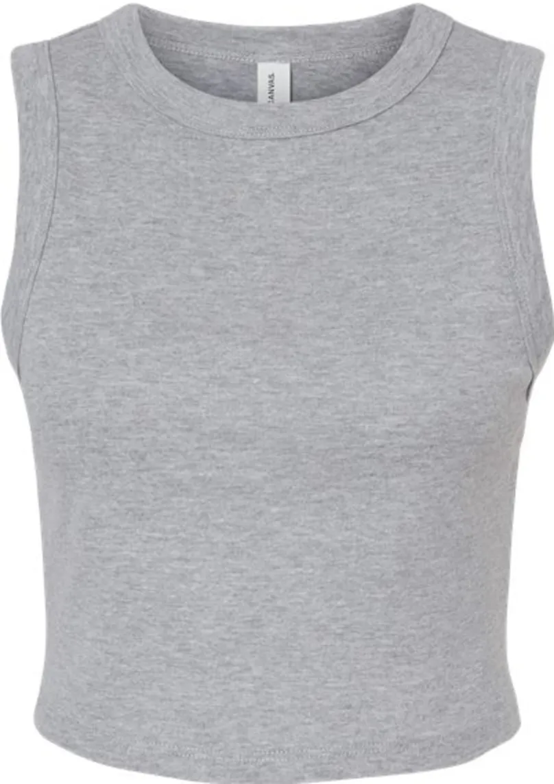 Women's Micro Rib Muscle Crop Tank