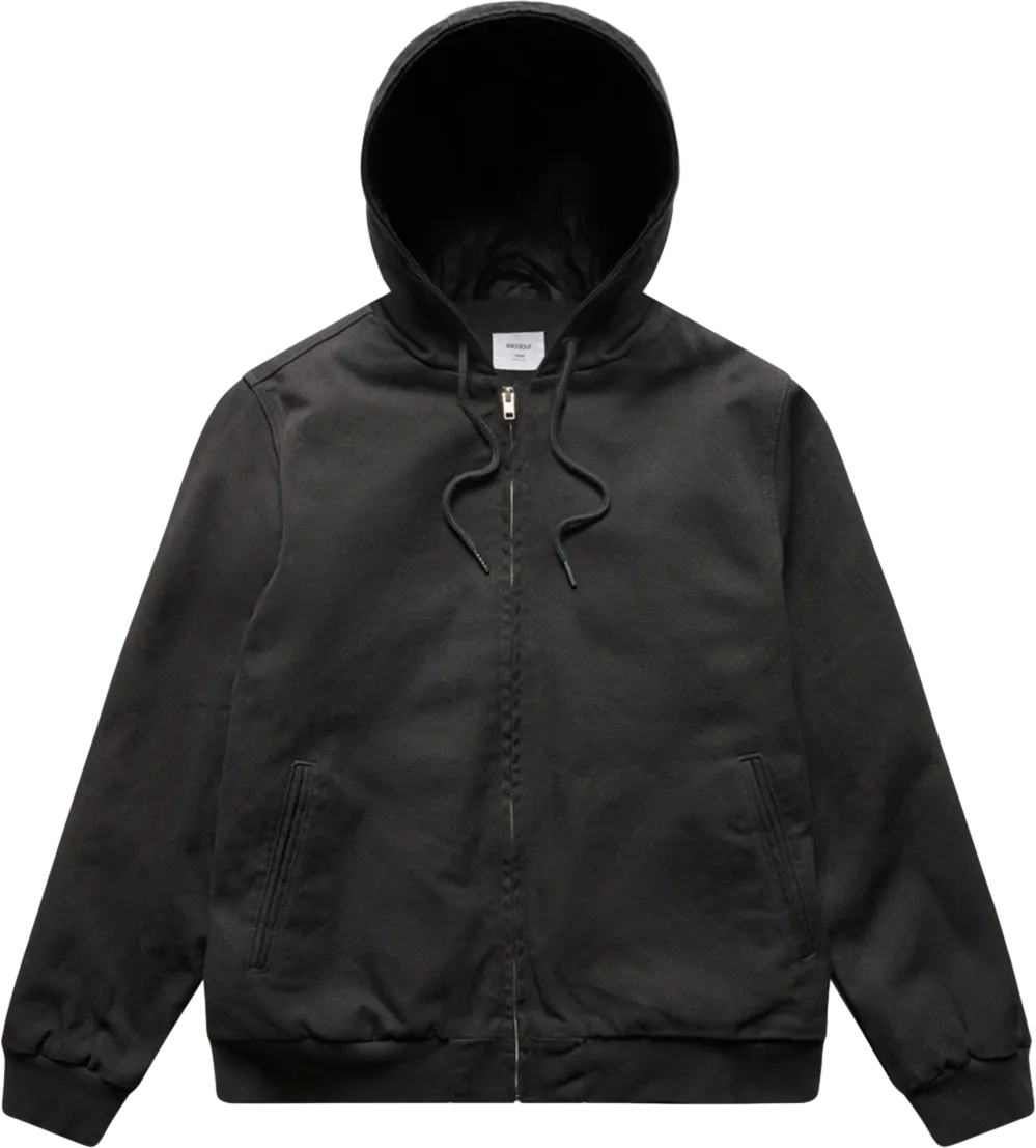 Canvas Bomber Hood Jacket