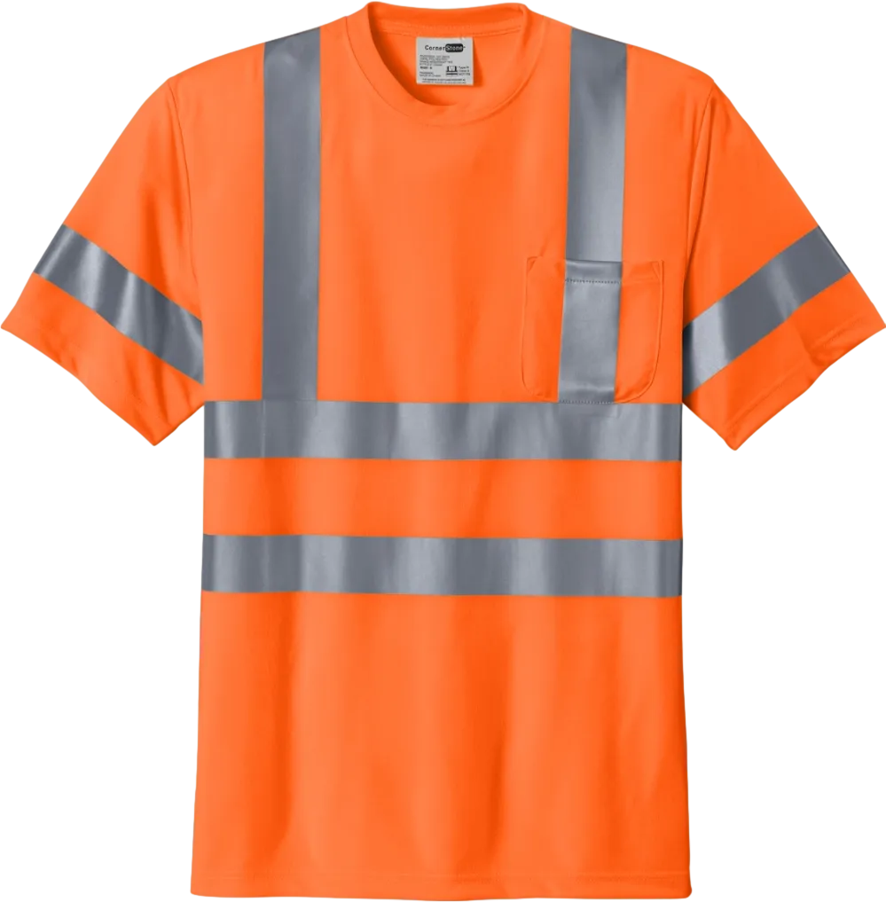 ANSI 107 Class 3 Short Sleeve Snag-Resistant Reflective T-Shirt