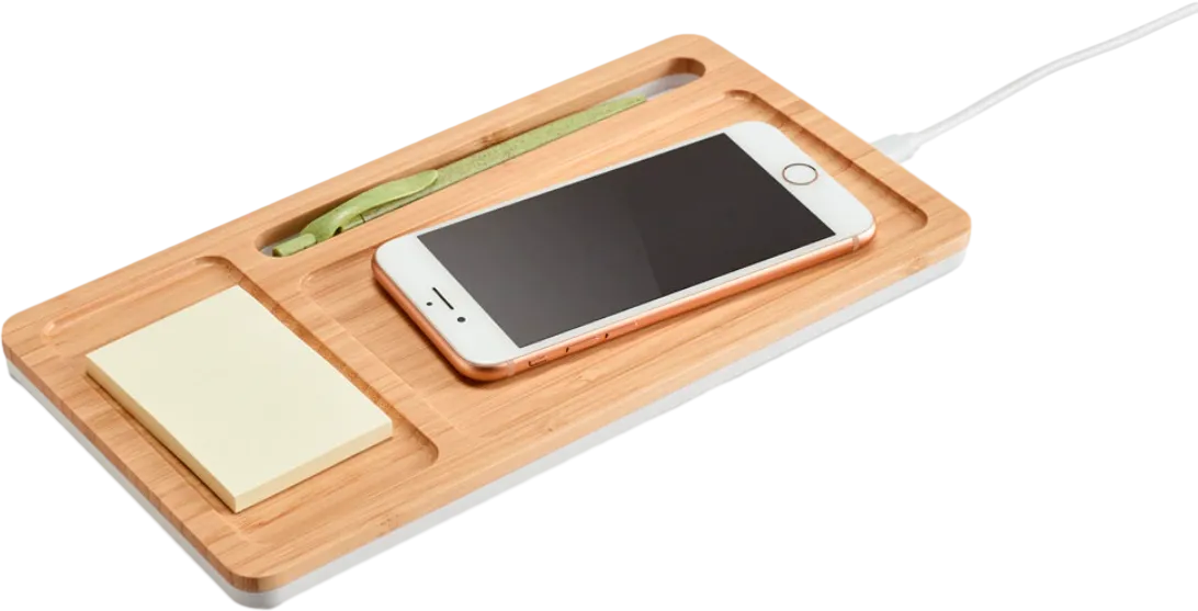 Eco Desktop Organizer with Wireless Charger