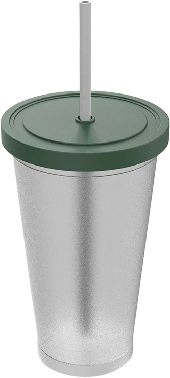 Juice Cup with Lid and Straw