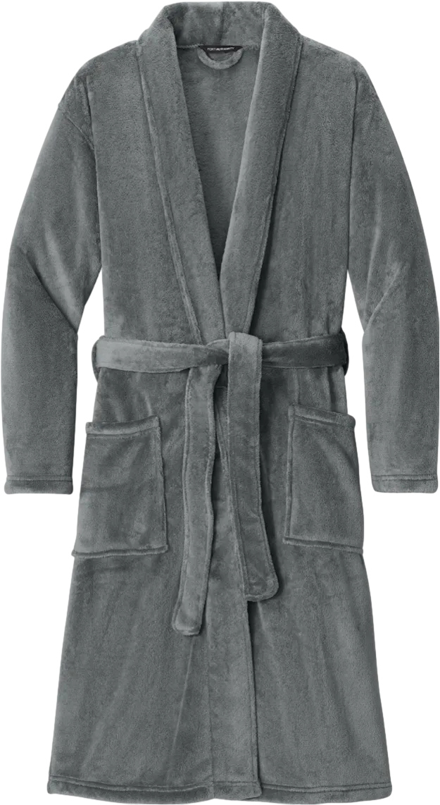 Plush Microfleece Shawl Collar Robe