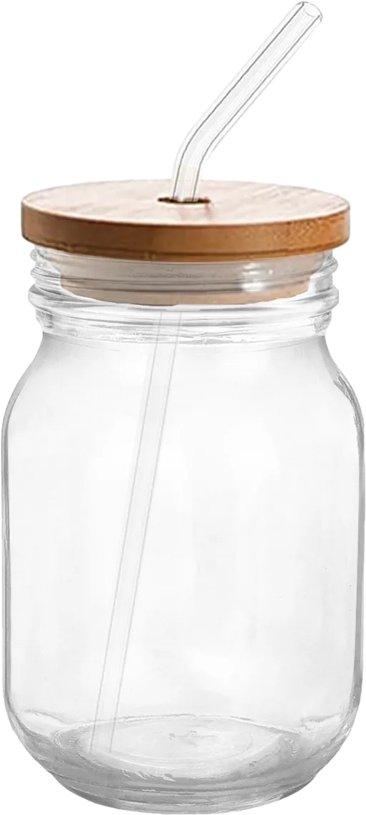16 oz. Sipper Glass with Straw