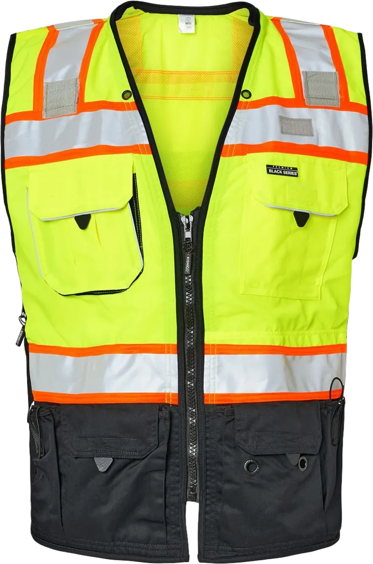 Kishigo Unisex Premium Black Series® Surveyors Vest