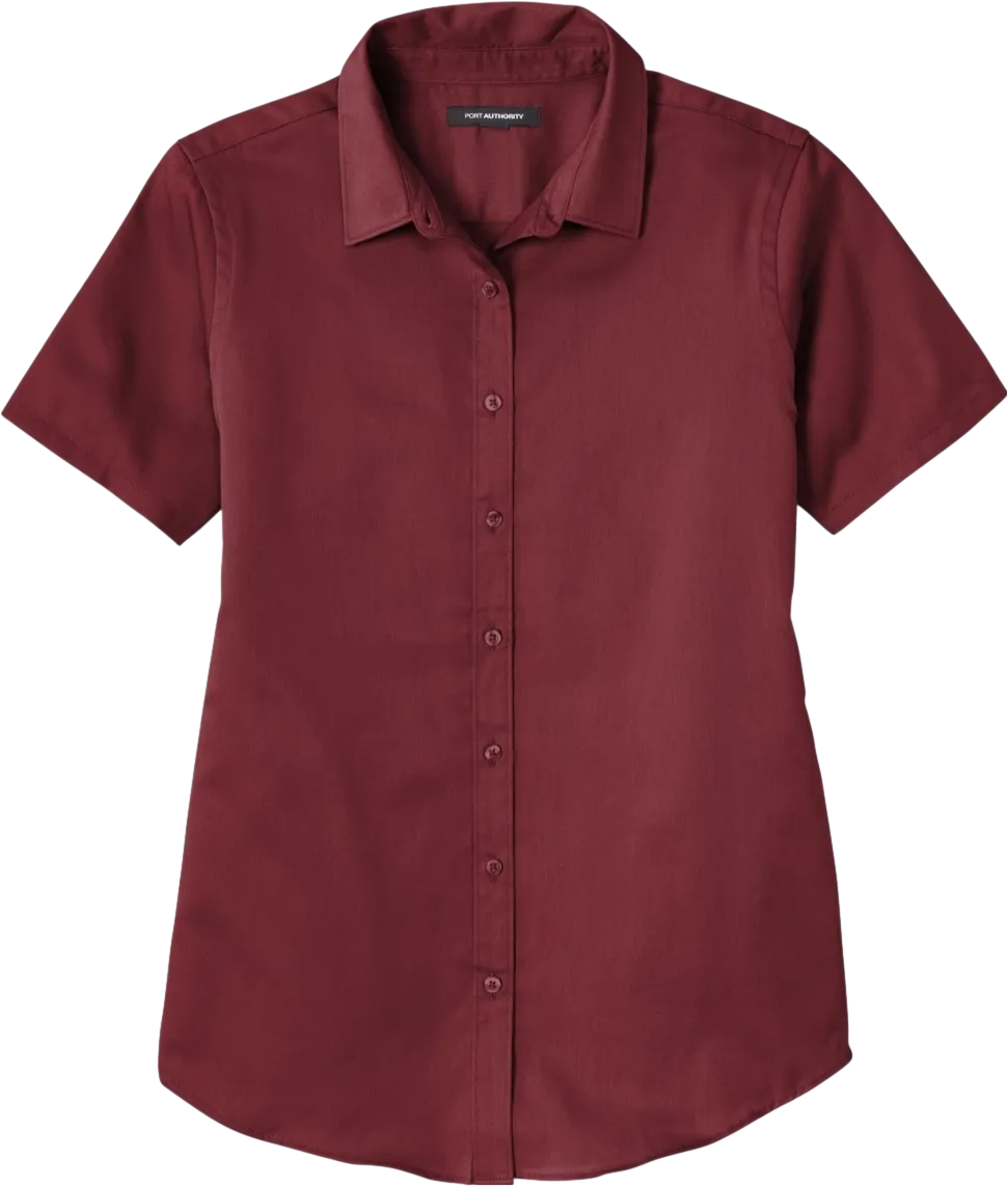 Ladies Short Sleeve SuperPro React Twill Shirt