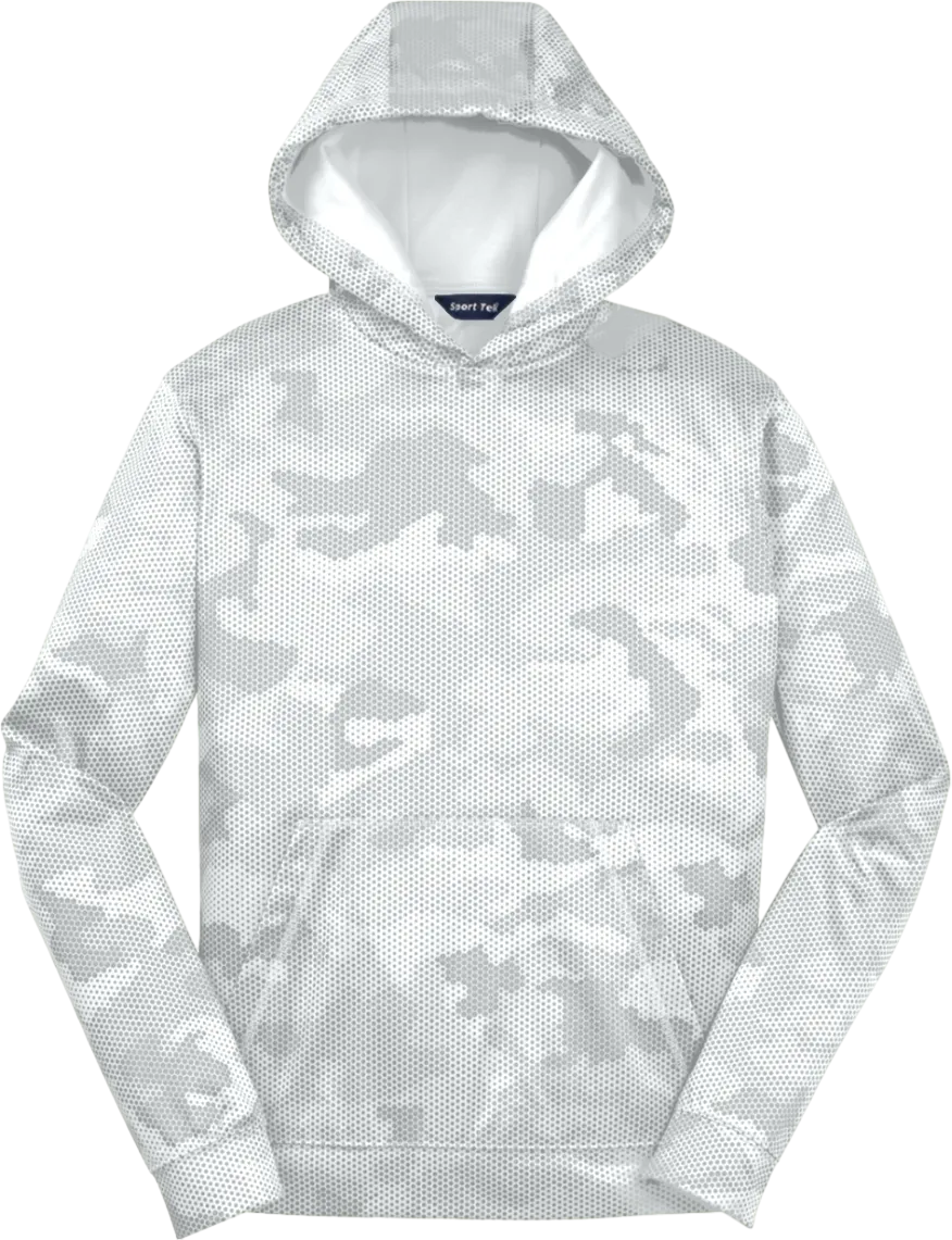 Youth Sport-Wick CamoHex Fleece Hooded Pullover