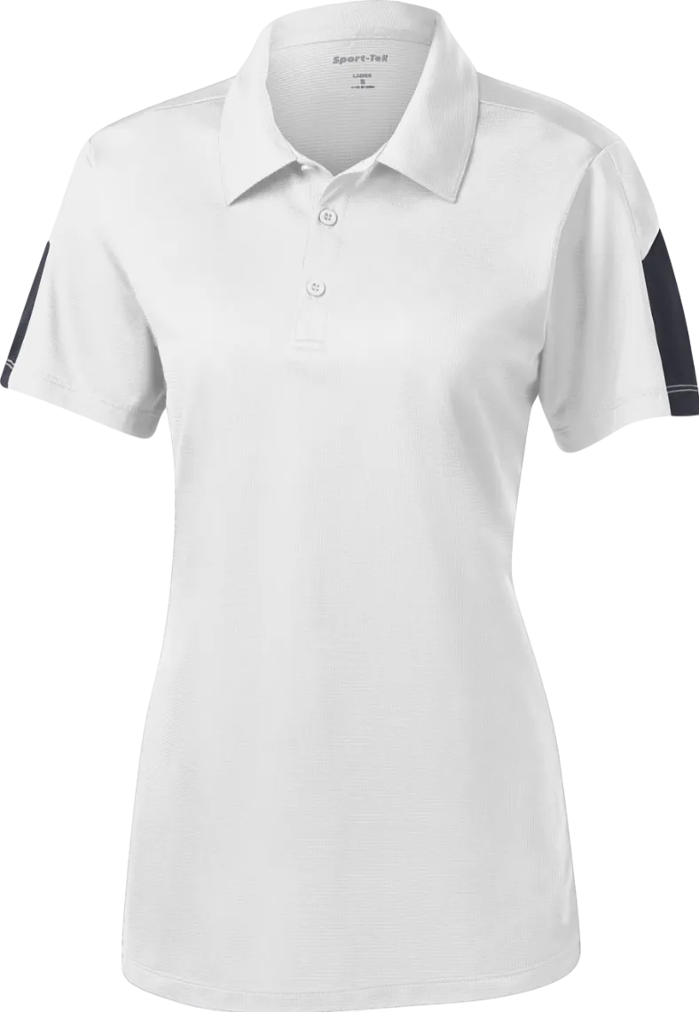 Ladies PosiCharge Active Textured Colorblock Polo