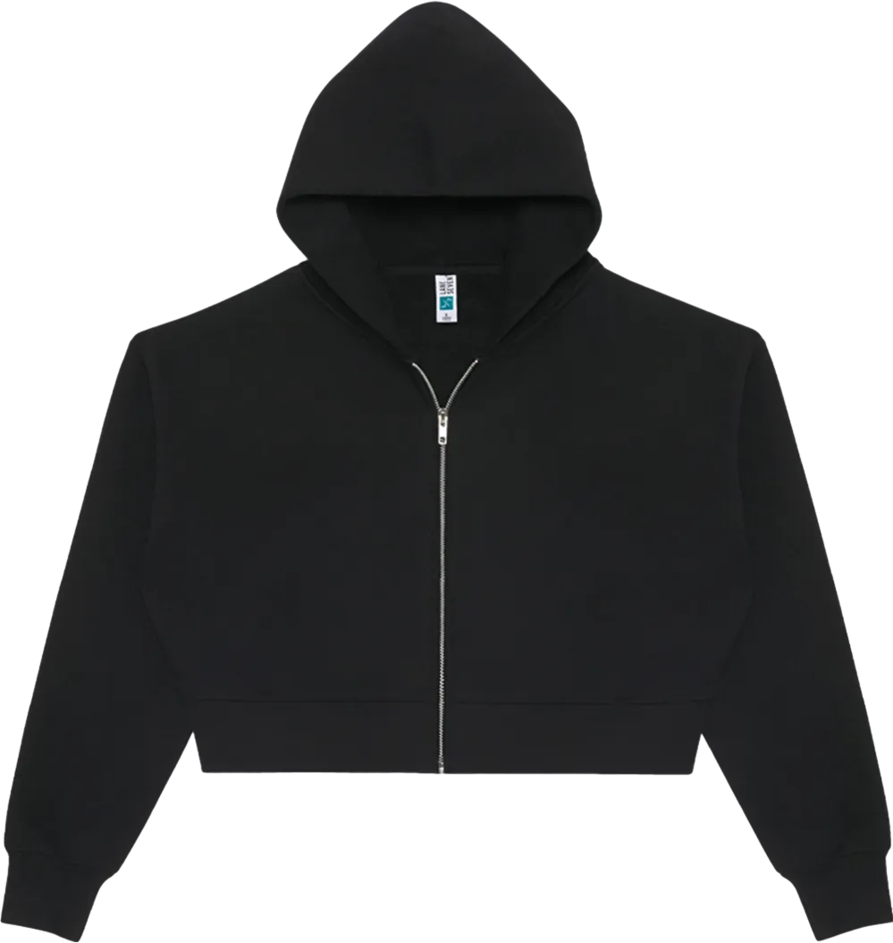 Lane Seven Womens Relaxed Crop Zip