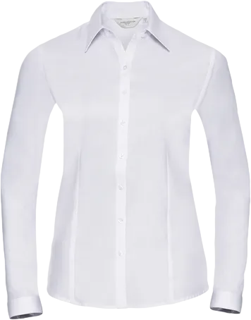 Women's Long Sleeve Herringbone Shirt