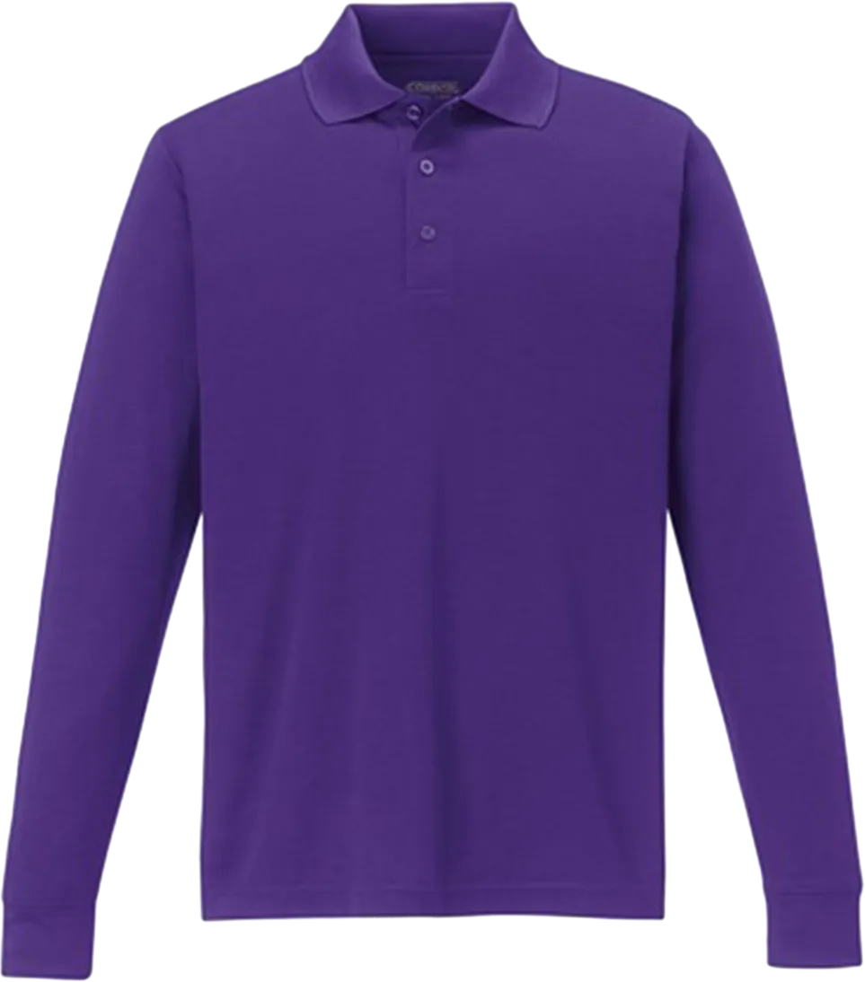Men's Pinnacle Performance Long-Sleeve Piqué Polo