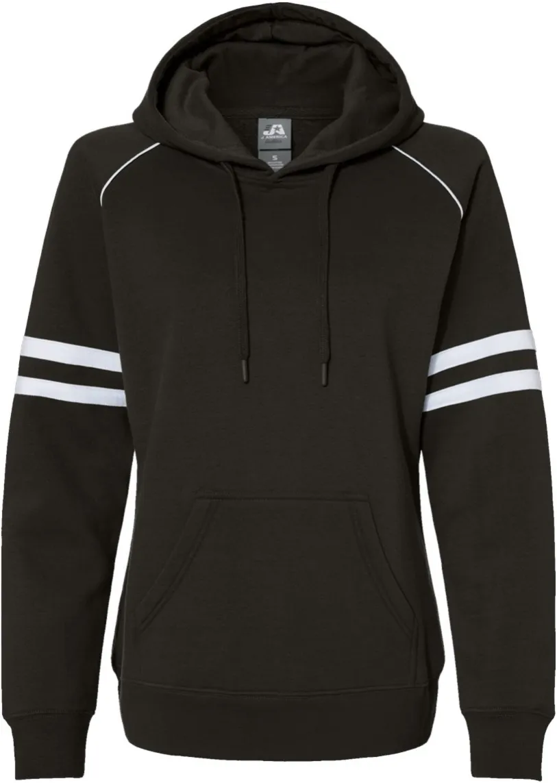 Women's Varsity Fleece Piped Hooded Sweatshirt