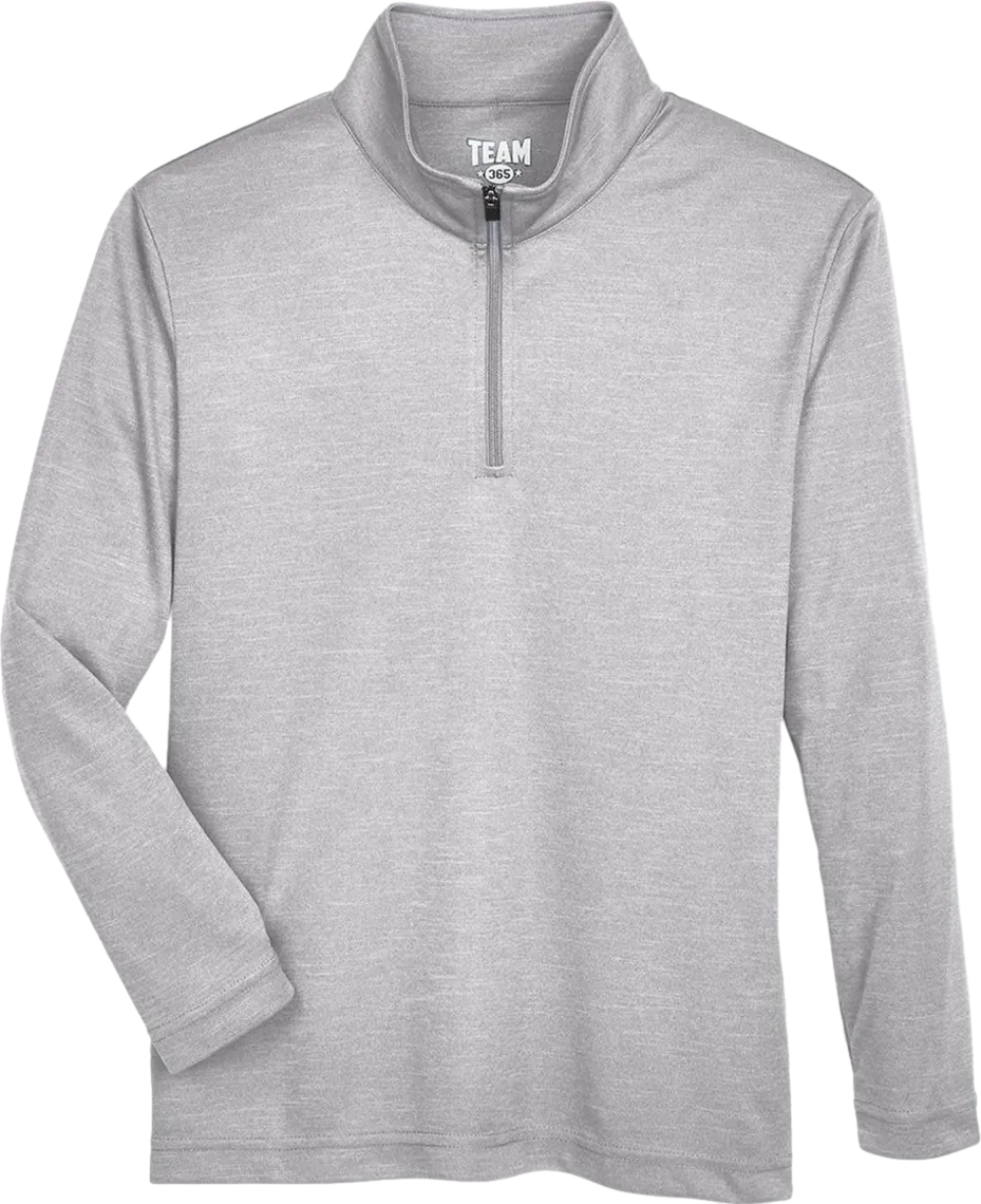 Youth Zone Sonic Heather Performance 1/4-Zip Pullolver