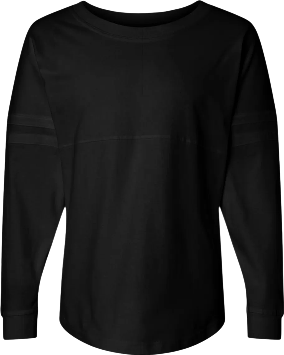 Women's Pom Pom Long Sleeve Jersey T-Shirt