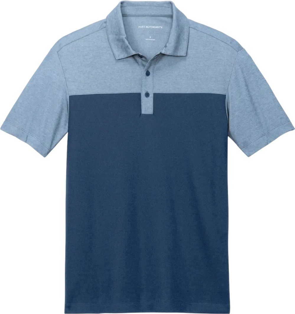 Fine Pique Blend Blocked Polo