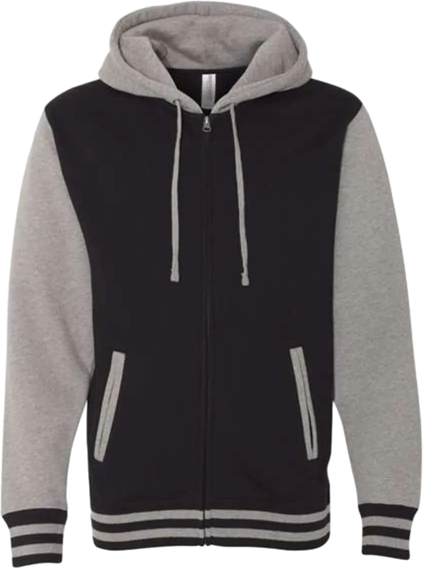 Heavyweight Varsity Full-Zip Hooded Sweatshirt