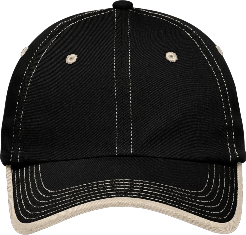 Vintage Washed Contrast Stitch Cap