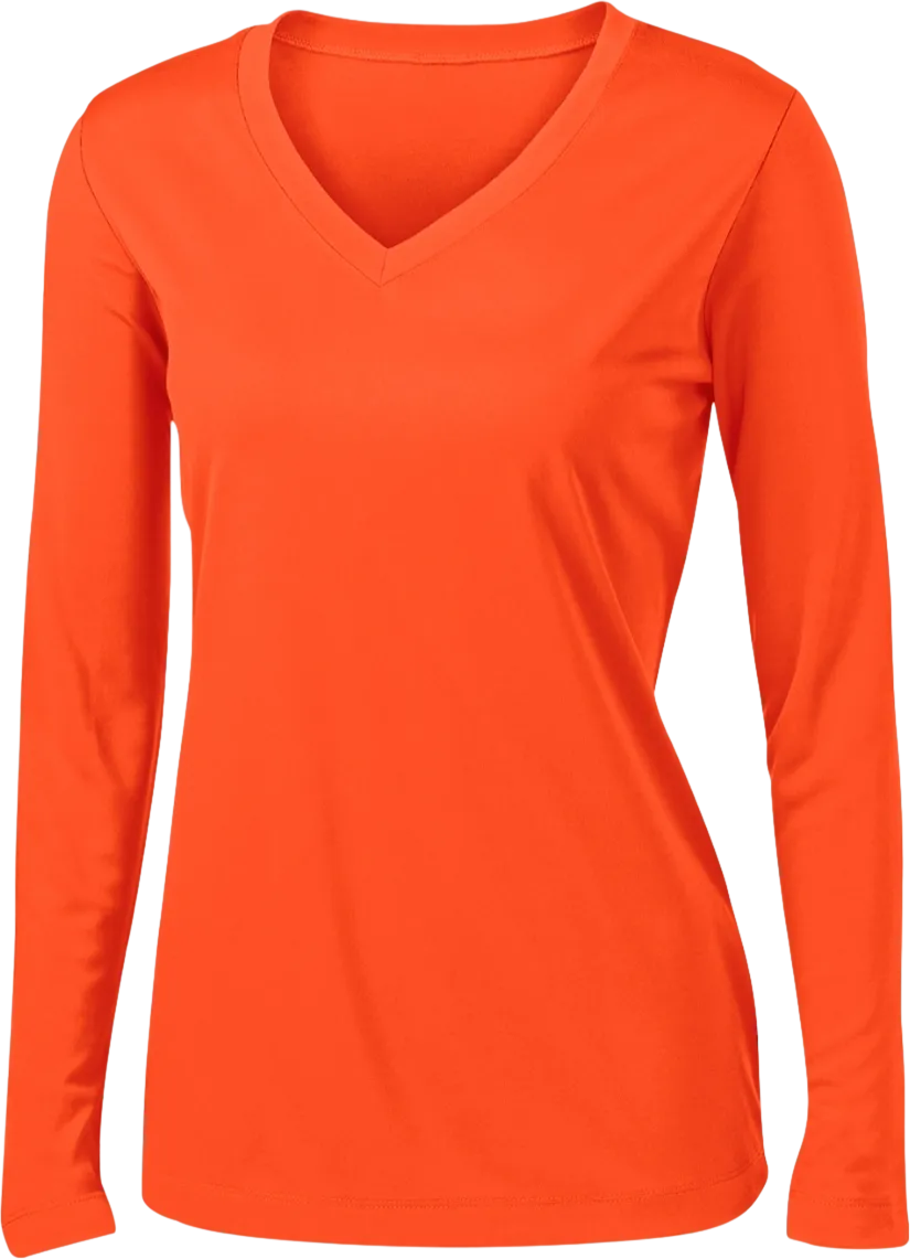 Ladies PosiCharge Competitor Long Sleeve V-Neck Tee