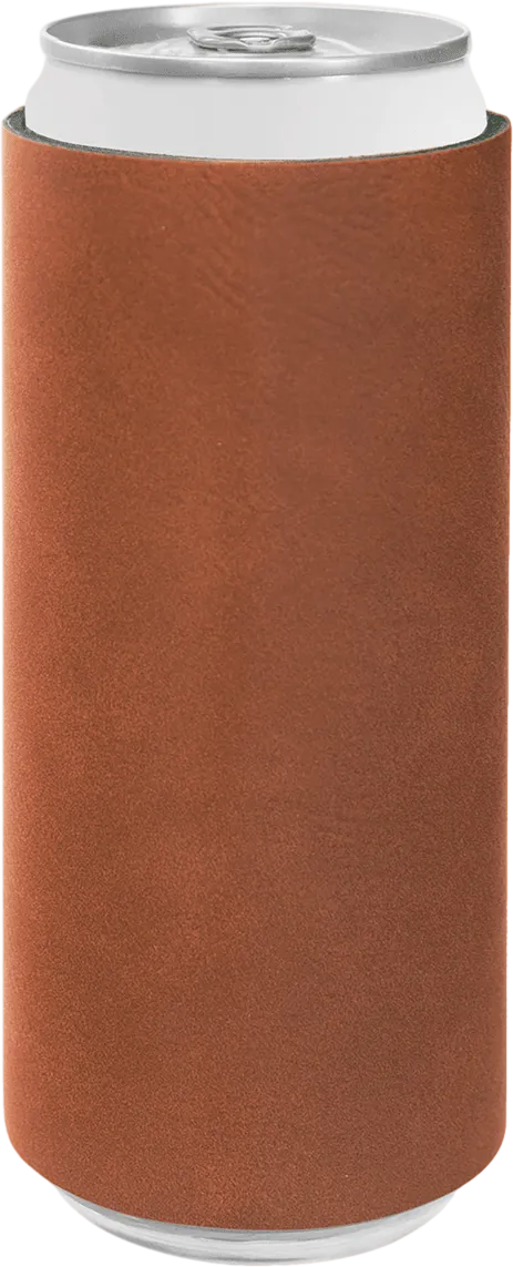 Laserable Leatherette Slim Beverage Holder