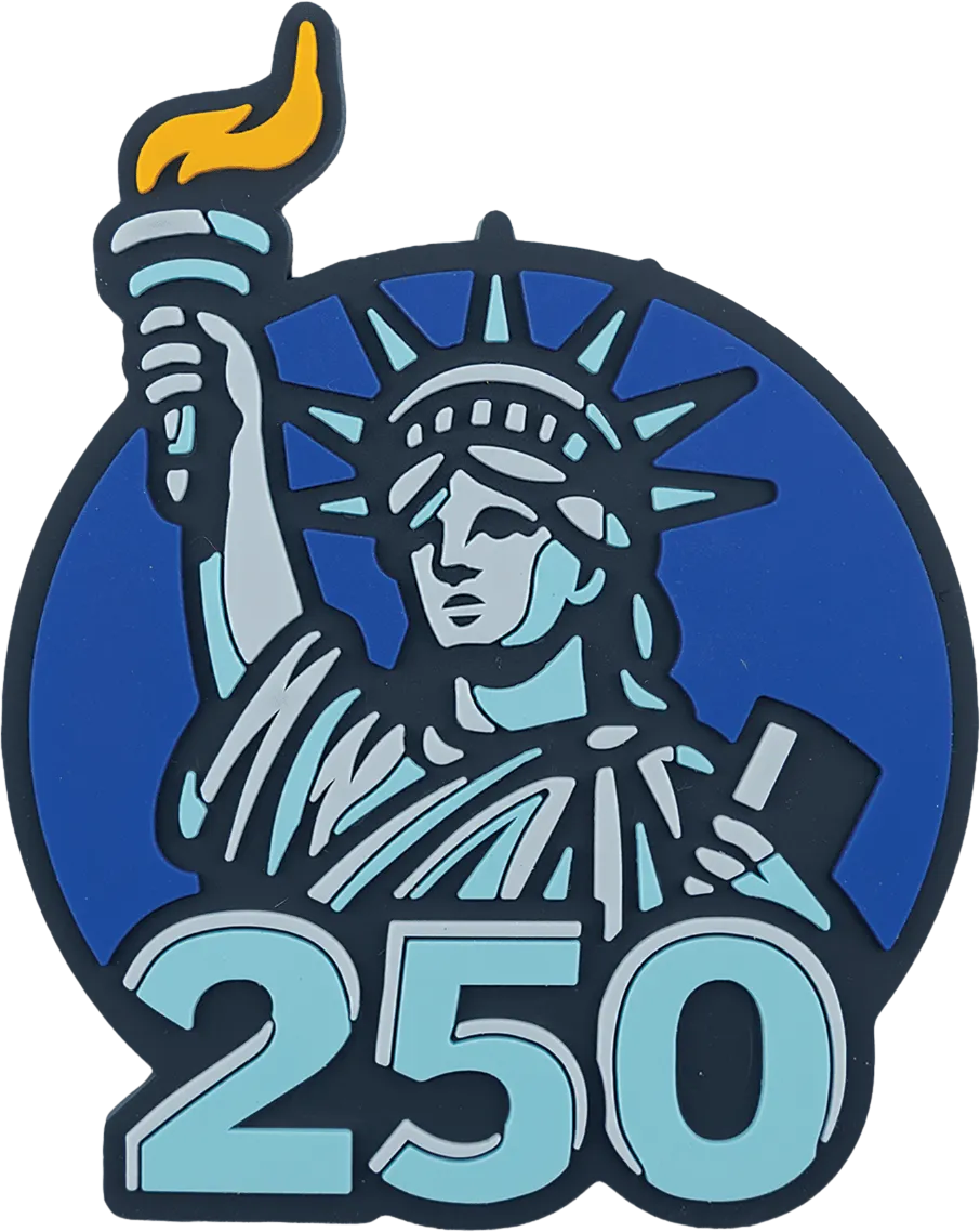 3 3/20" x 2 1/2" Extra Large Statue of Liberty PVC Patch