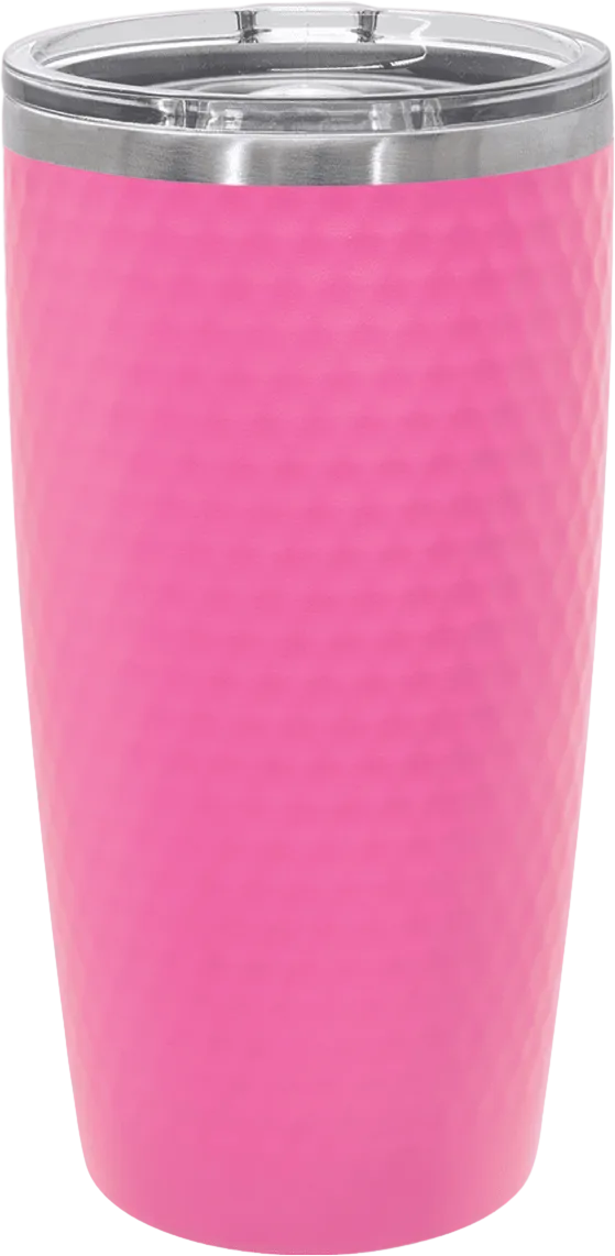 20 oz. Golf Tumbler with Dimples and Clear Slider Lid