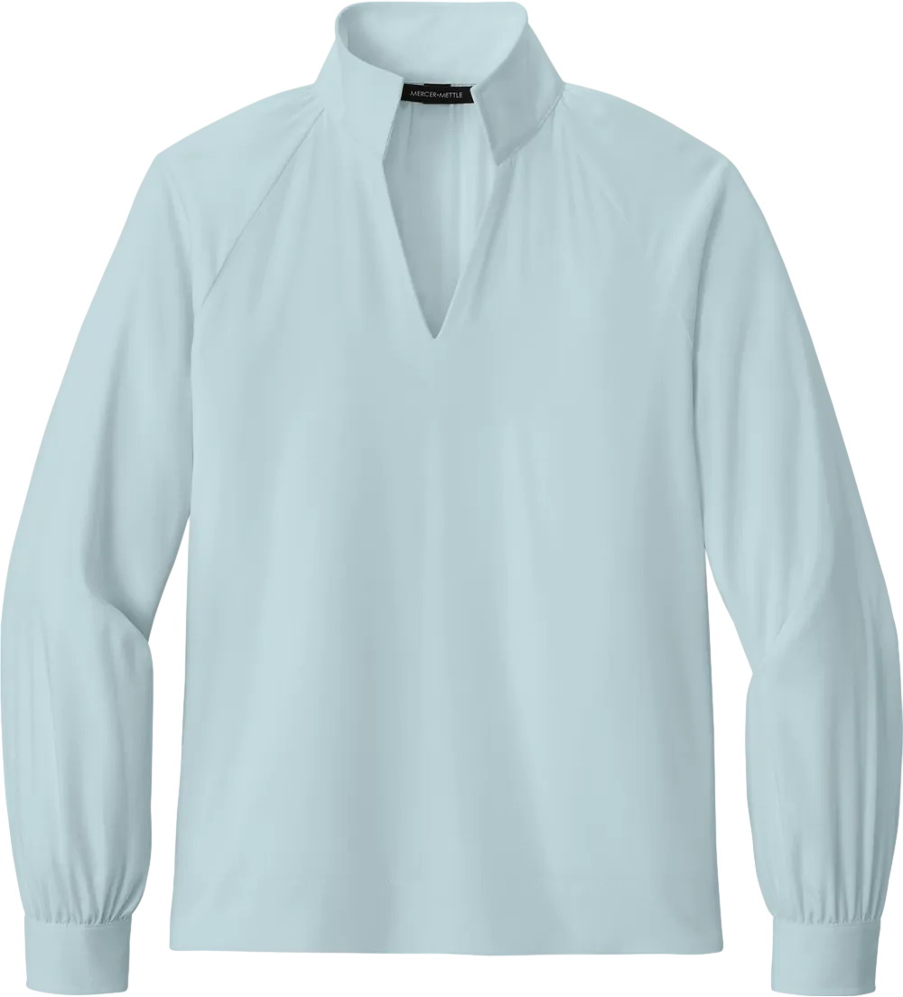 Women's Long Sleeve Buttery Soft Popover Blouse