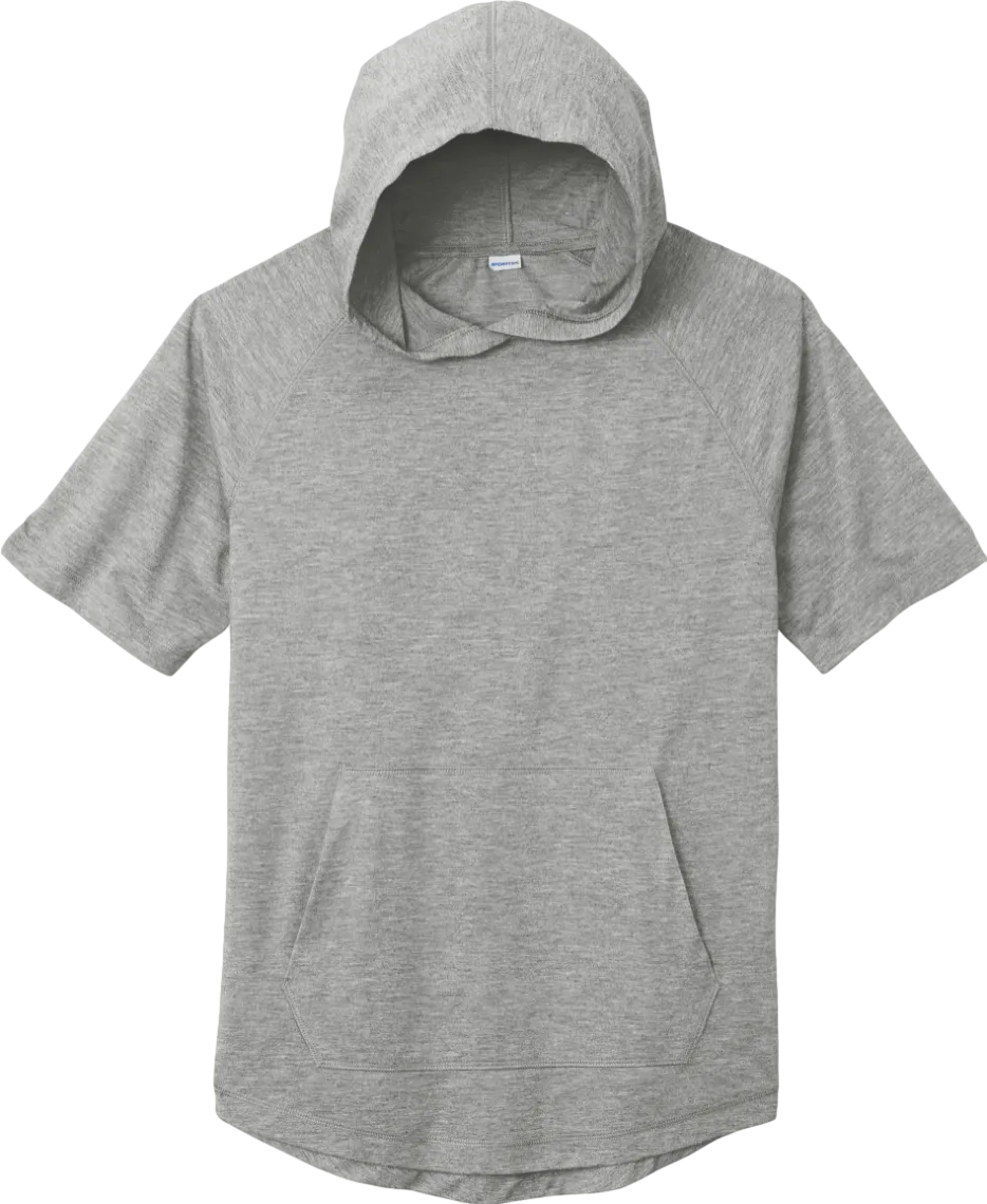 PosiCharge Tri-Blend Wicking Short Sleeve Hoodie