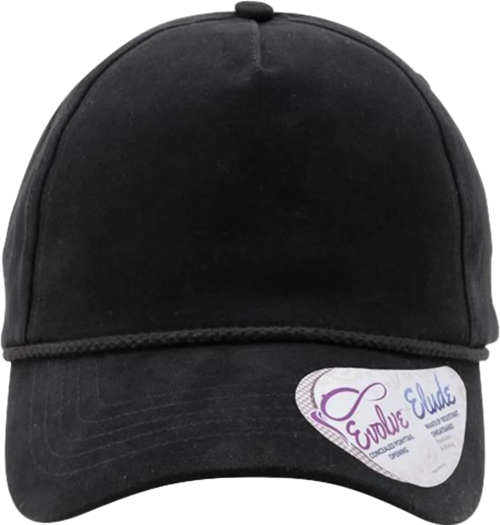 Women's Washed 5-Panel Rope Cap
