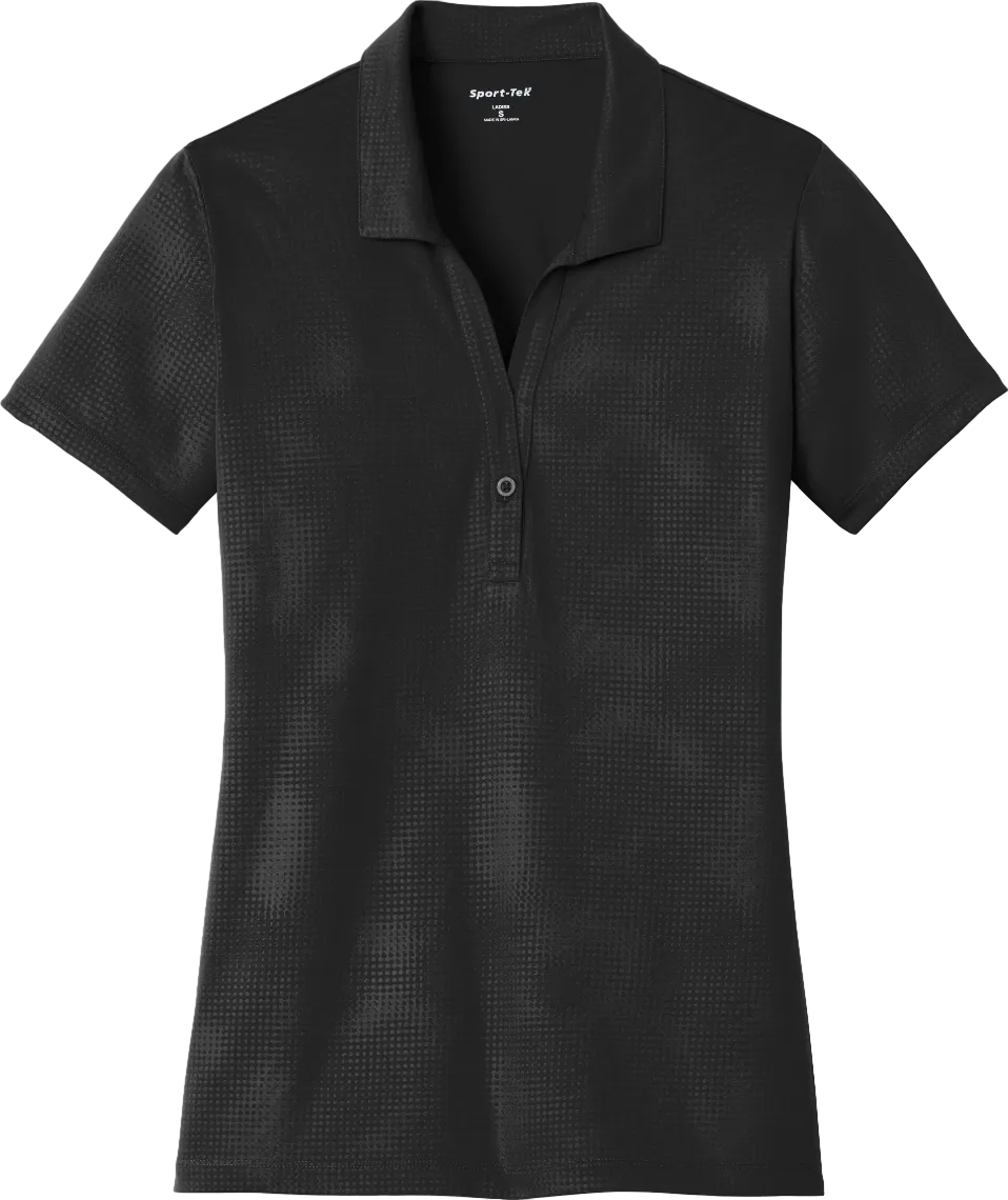 Ladies Embossed PosiCharge Tough Polo