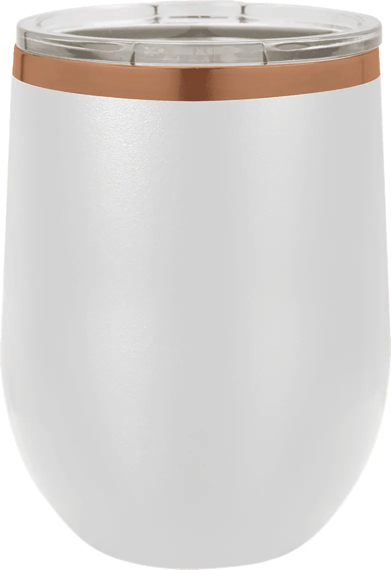 12 oz. ION-Plated Stemless Wine Tumbler with Lid