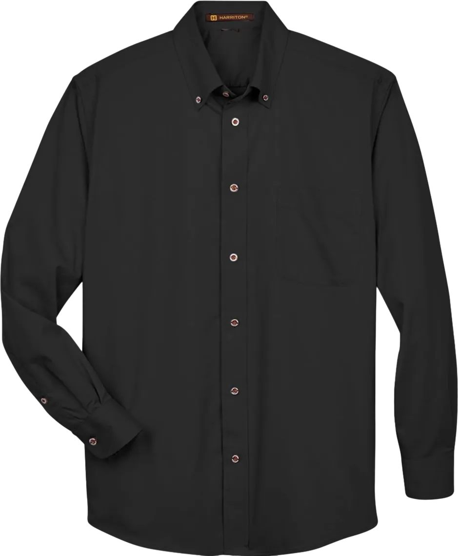 Men's Easy Blend Long-Sleeve Twill Shirt with Stain-Release