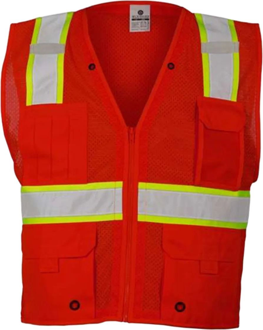EV Series Enhanced Visibility Multi-Pocket Mesh Vest