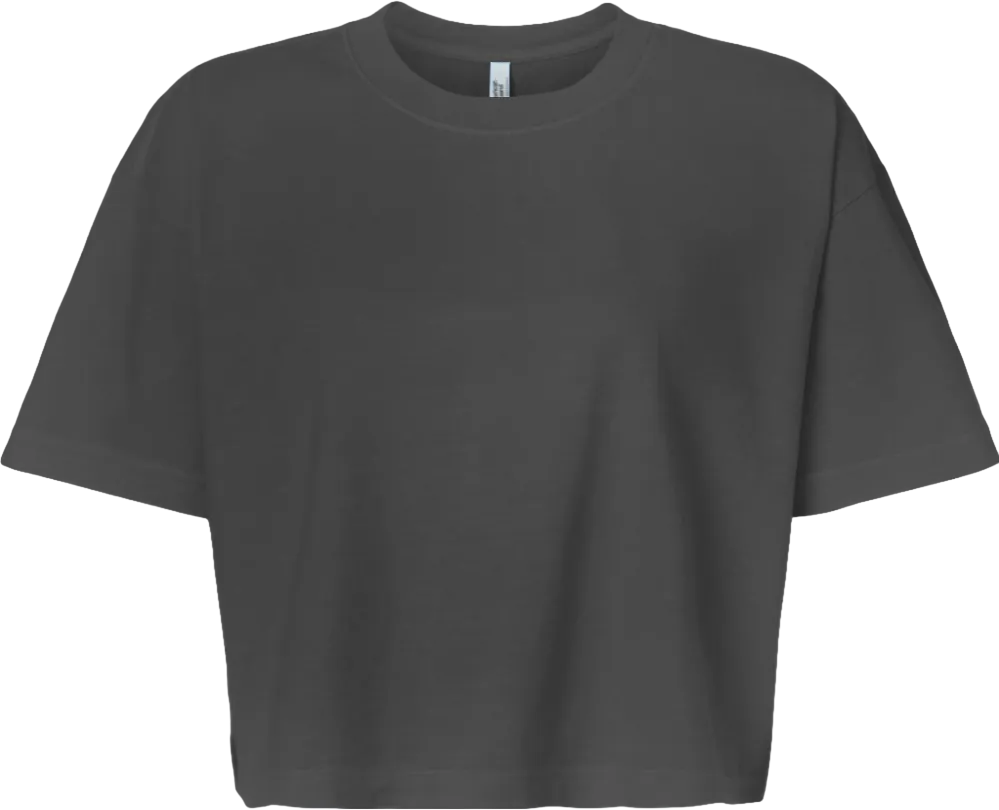 American Apparel Women's Garment-Dyed Heavyweight Cropped Tee