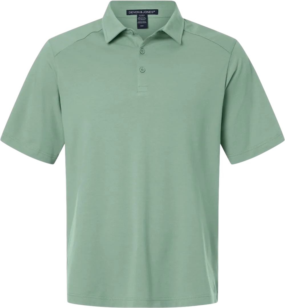 Devon & Jones Men's Seaton Pebble Textured Polo