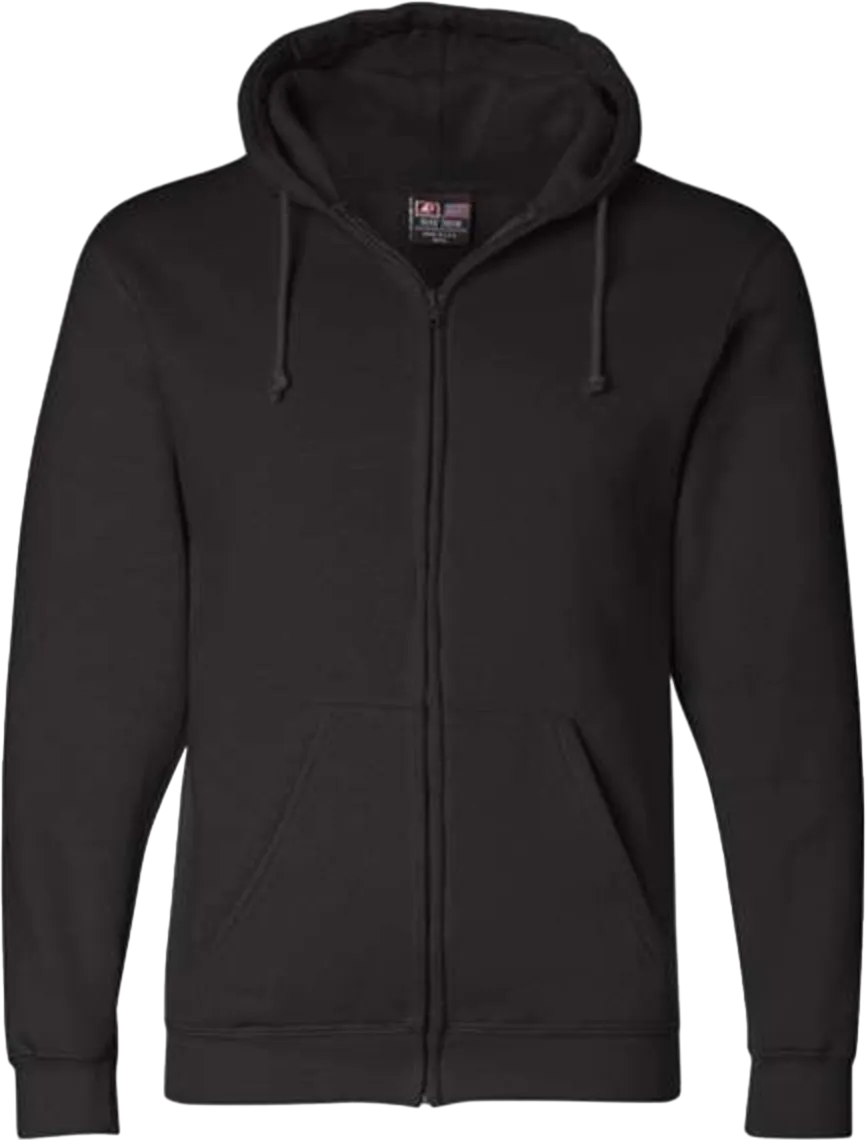 USA-Made Full-Zip Hooded Sweatshirt