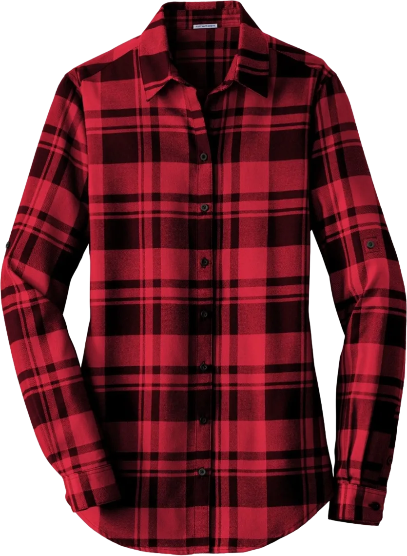 Ladies Plaid Flannel Tunic