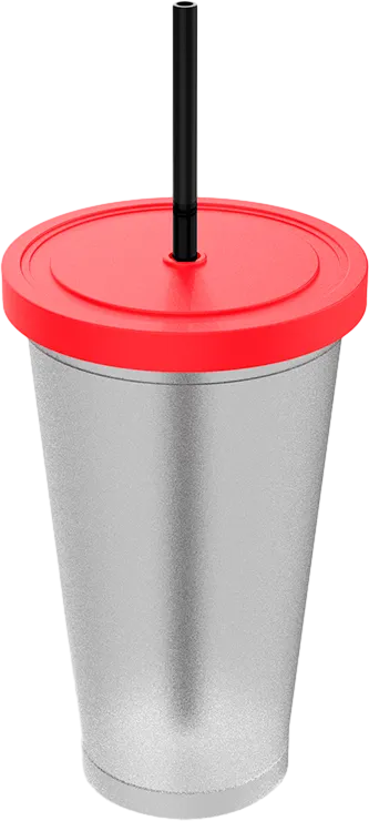 Juice Cup with Lid and Straw