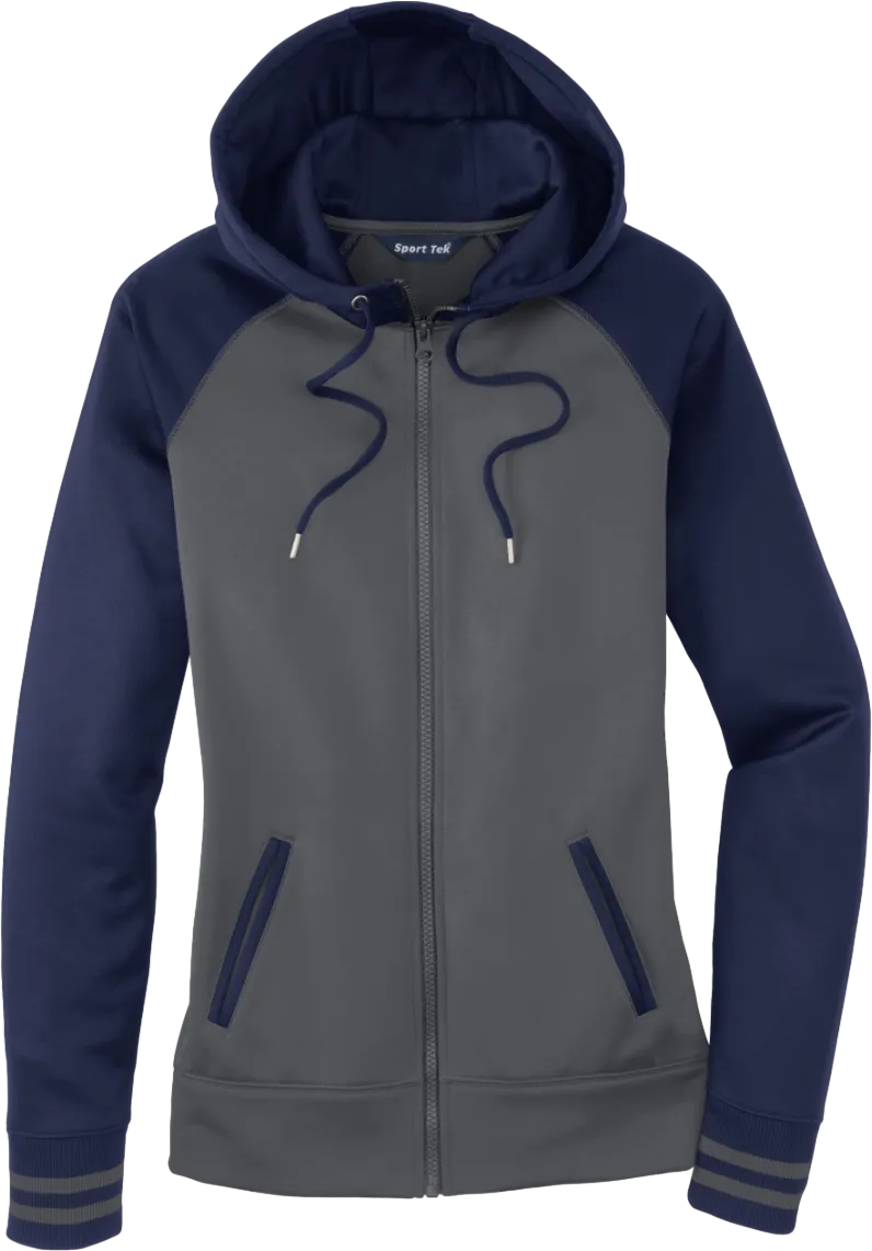 Ladies Sport-Wick Varsity Fleece Full-Zip Hooded Jacket
