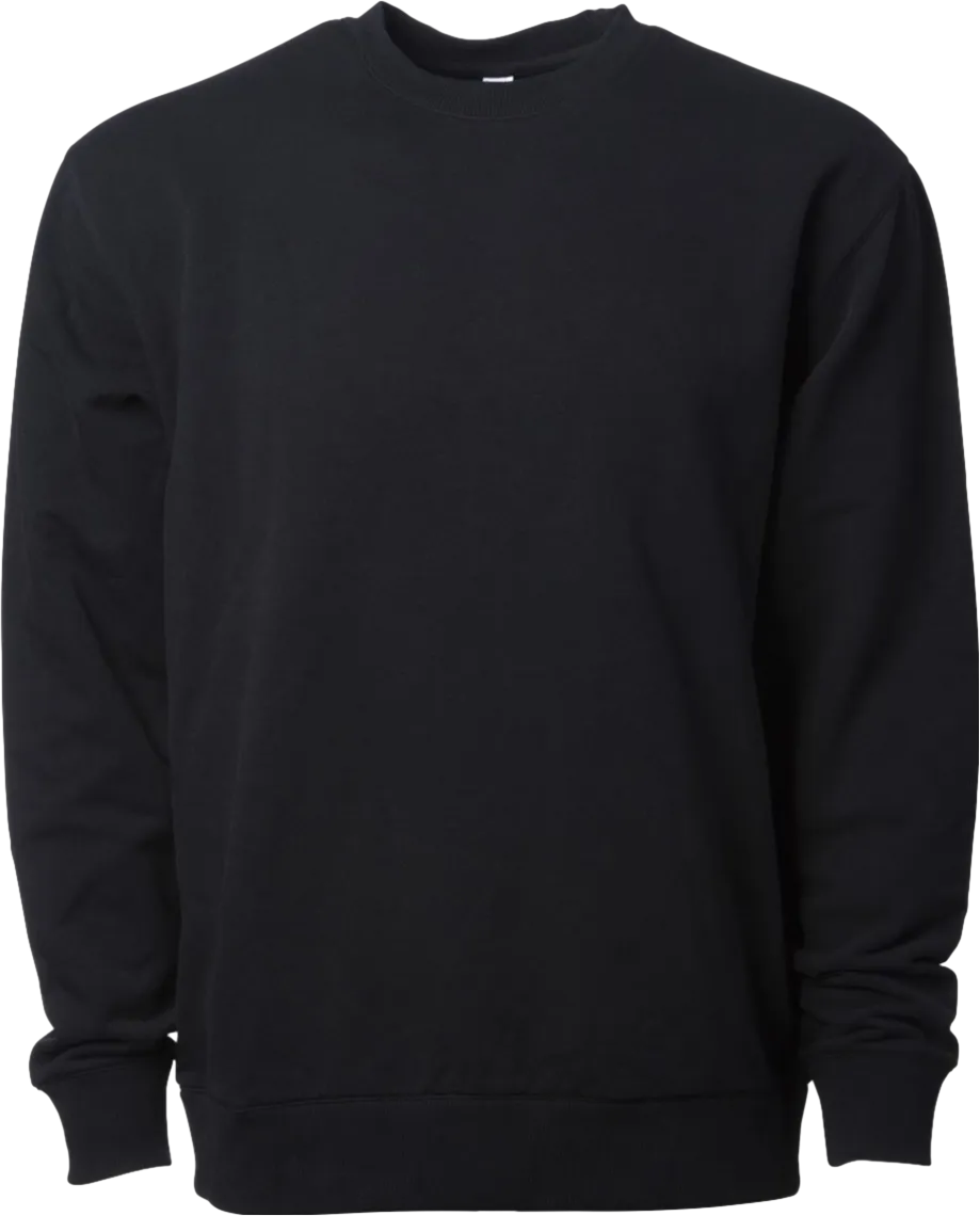 Drop Ship Independent Trading Co. Lux Heavyweight Modal Crewneck Sweatshirt