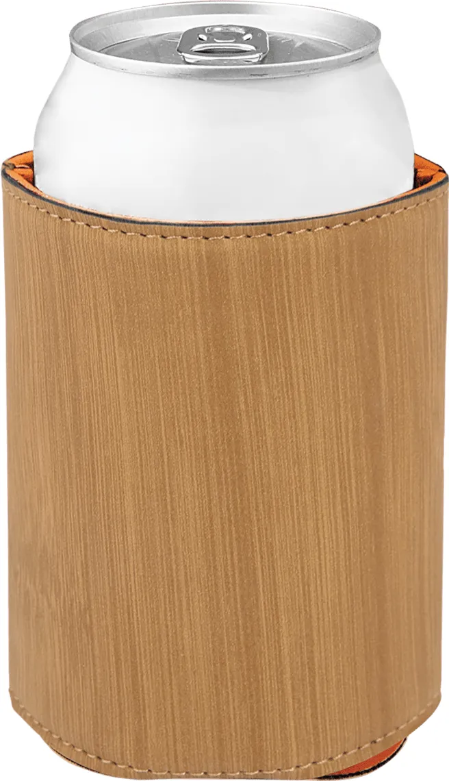 3 3/4" Laserable Leatherette Beverage Holder