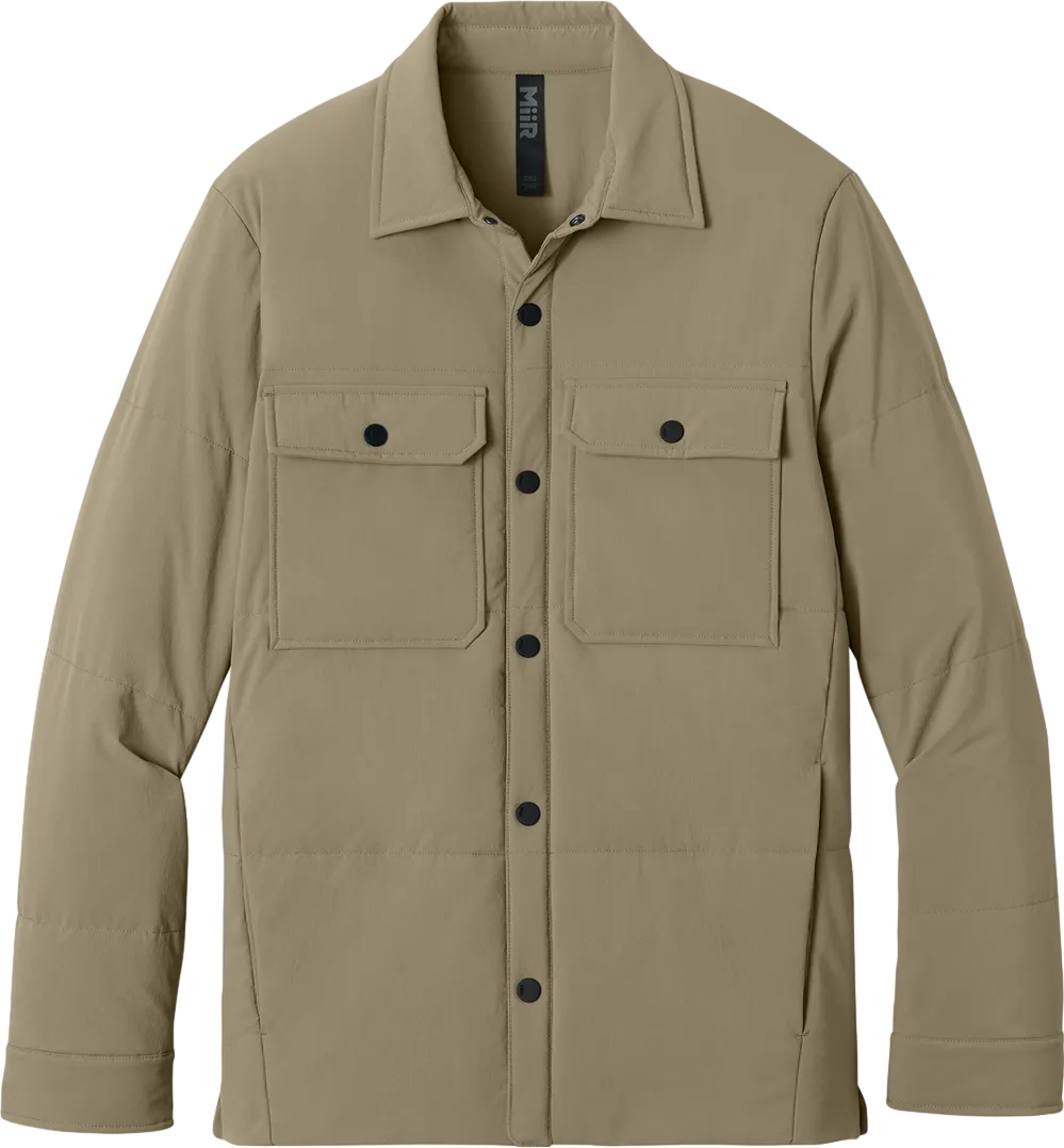 Sashiko Stretch Puffy Shacket