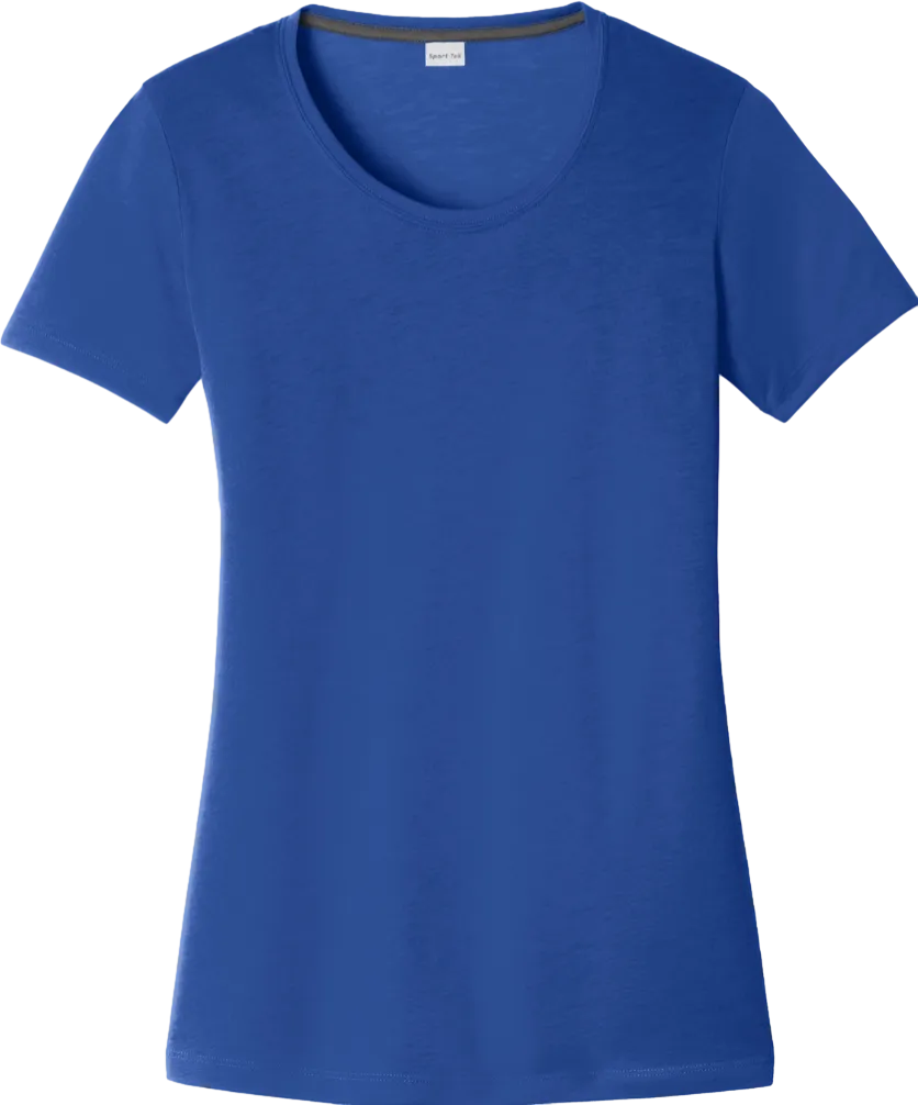 Ladies PosiCharge Competitor Cotton Touch Scoop Neck Tee