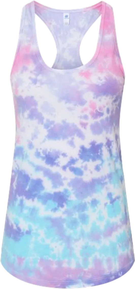 Tie-Dyed Racerback Tank Top
