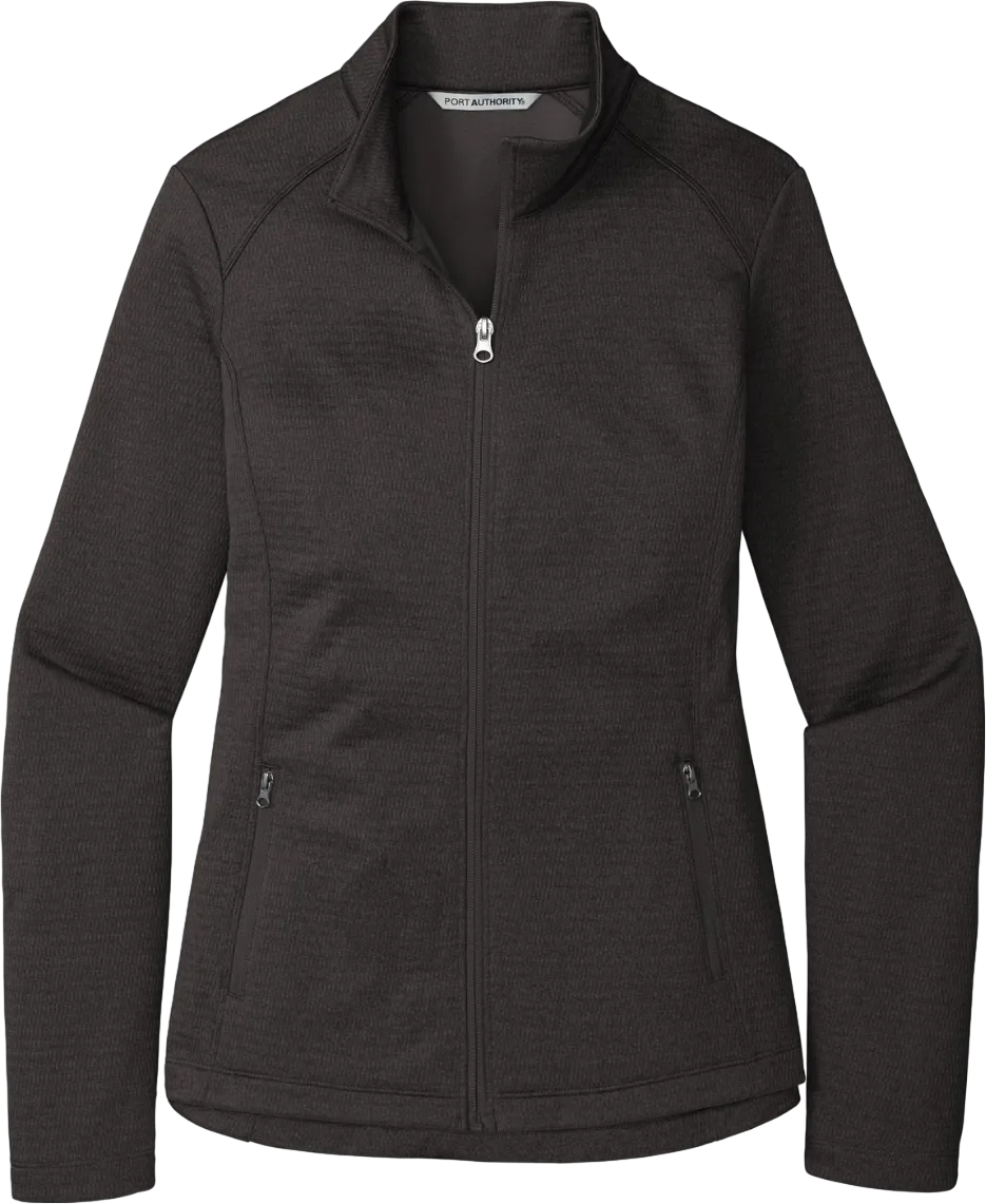 Ladies Diamond Heather Fleece Full-Zip Jacket