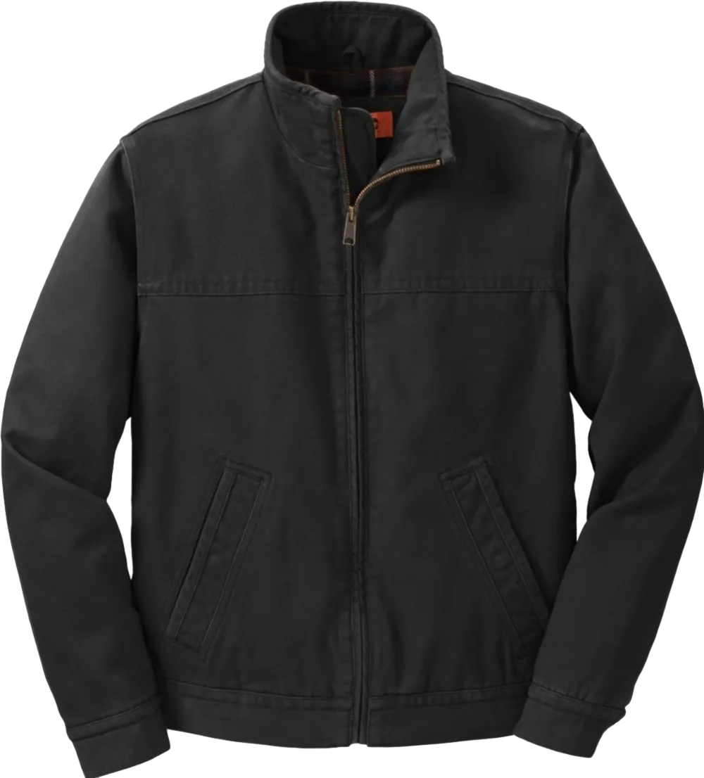 Washed Duck Cloth Flannel-Lined Work Jacket