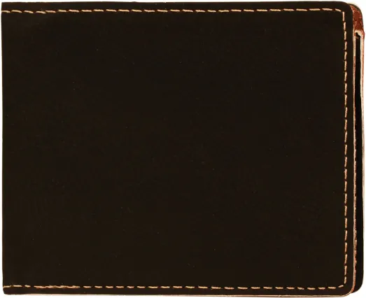 4 1/2" x 3 1/2" Laserable Leatherette Bifold Wallet